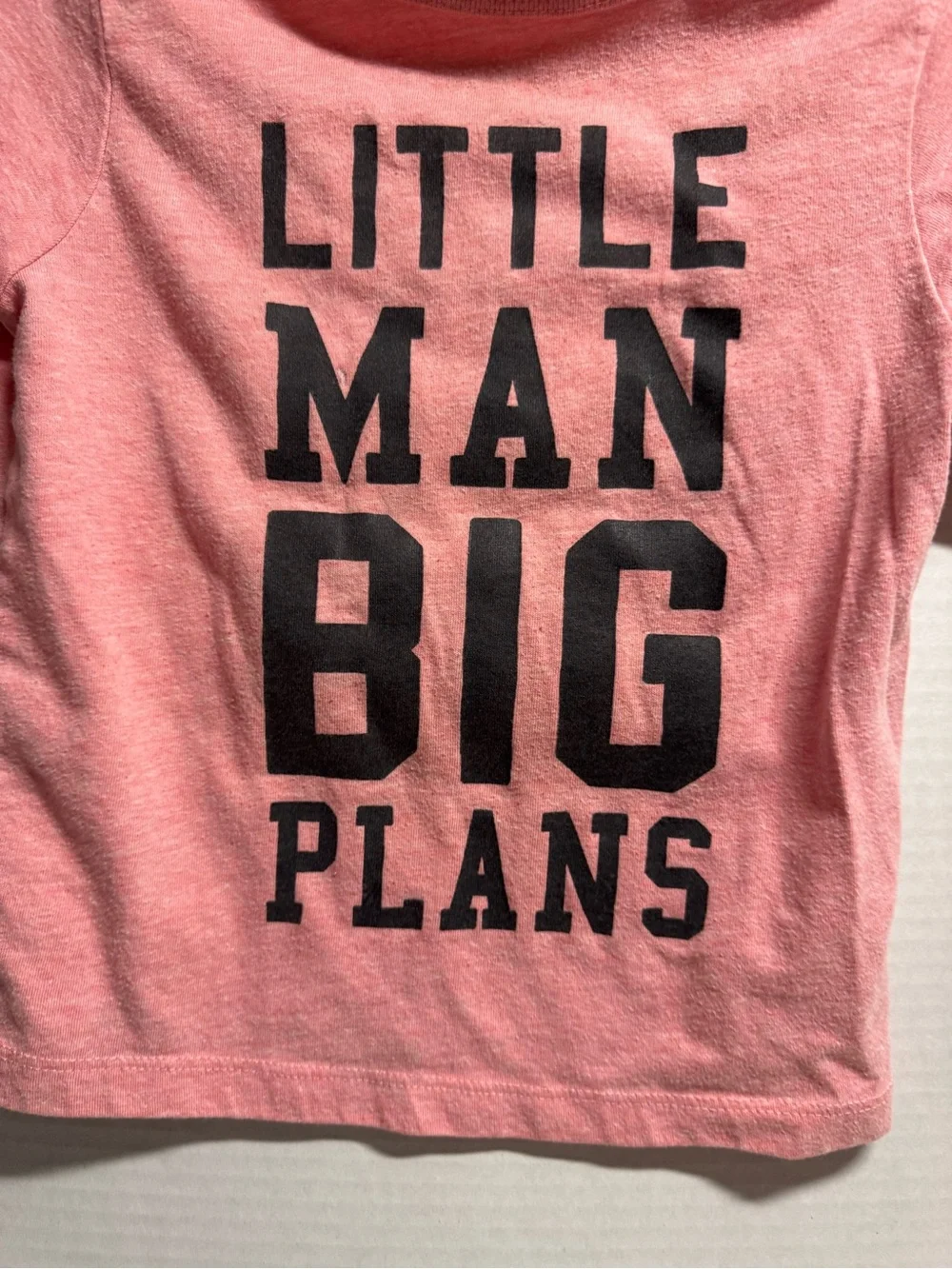 The Children's Place Little Man Big Plans Tee - Pink/Rose